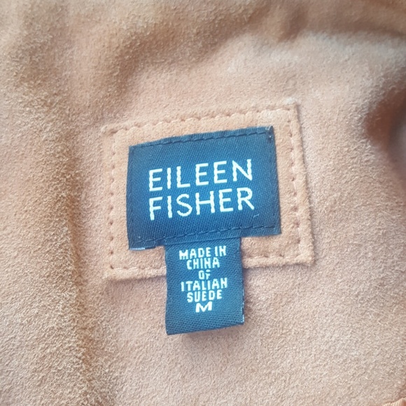 SOLD!! EILEEN FISHER Suede Jacket - Size Medium - Picture 5 of 6